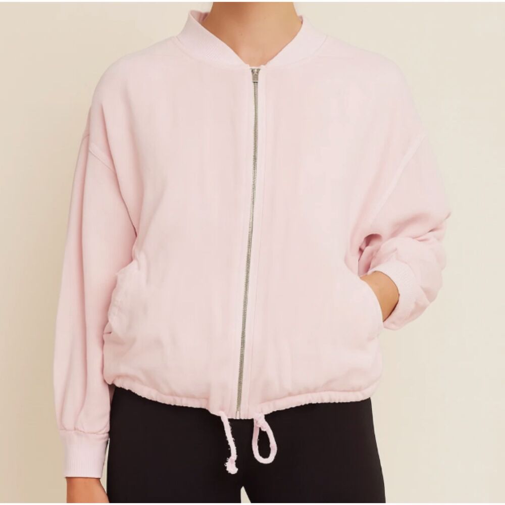 Steve Madden Jacket Size Medium Womens Pink Zip Lightweight